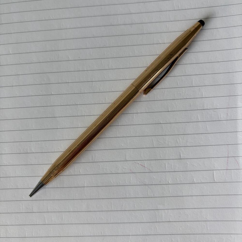 Cross mechanical Pencil 1/20 14 Kg Gold Filled Vintage, twist mechanism, USA